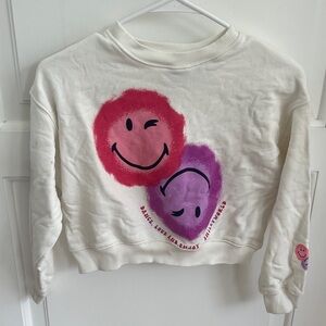 Zara  Smiley Face Sweatshirt